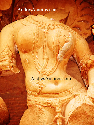 Escultura en Khajuraho (India)