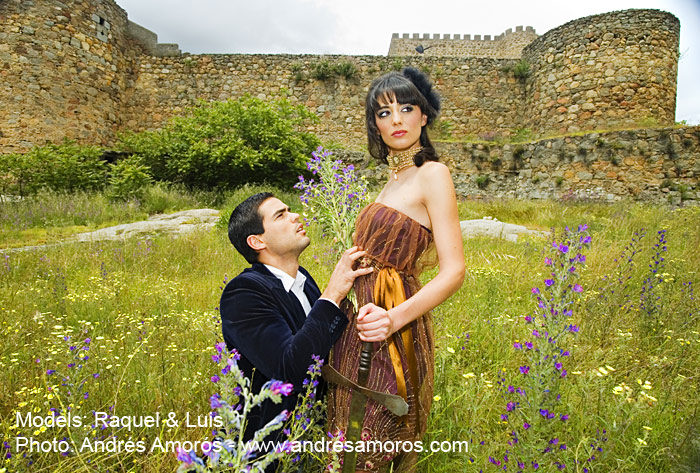 Raquel y Luis modelos del programa de TV Supermodelo, fotografía de andres amoros
